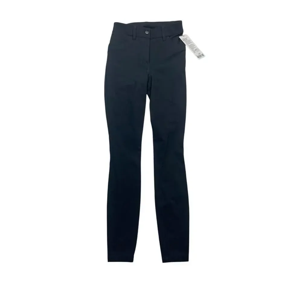 Lululemon size 24 new City Sleek Slim-Fit High-Rise Pant gray riding athletic